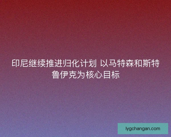印尼继续推进归化计划 以马特森和斯特鲁伊克为核心目标