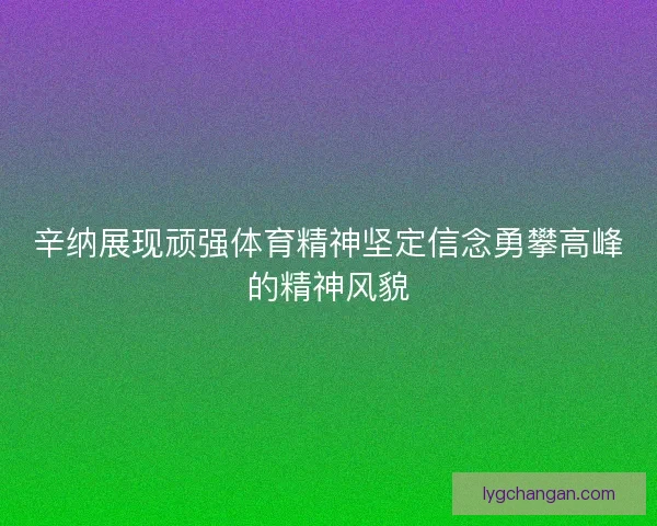 辛纳展现顽强体育精神坚定信念勇攀高峰的精神风貌